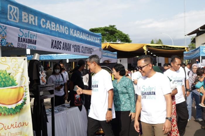 BRI ikut berperan dalam kesuksesan kegiatan Safari Ramadan BUMN 2024 yang diselenggarakan pada pada 27 Maret 2024, di 40 kota maupun kabupaten di seluruh Indonesia. (Dok. BRI)