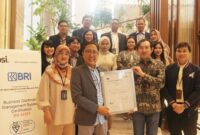 BRI memperoleh sertifikasi ISO 22301:2019 BCMS - Business Continuity Management System pada Jumat (19/04/2014). (Dok. BRI)