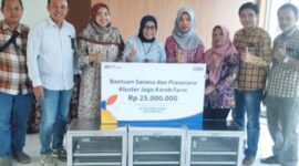 Kelompok usaha peternakan ayam Jago Karah Farm (JKF) Kelurahan Karah, Kecamatan Jambangan, Surabaya, Jawa Timur yang jadi lebih berkembang berkat bantuan program Klaster Hidupku dari BRI. (Dok. BRI)