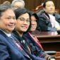 Sri Mulyani hadir bersapma Menko Perekonomian Airlangga Hartarto, Menko PMK Muhadjir Effendy, dan Menteri Sosial Tri Rismaharini.di sidang MK. (Instagram.com/@smindrawati)