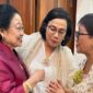 Menteri Keuangan Sri Mulyani dan Menteri Luar Negeri Retno Marsudi saat bersilaturahmi di kediaman Ketua Umum PDI Perjuangan Megawati Soekarnoputri. (Instagram.com/@smindrawati)