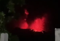 Terjadi Peningkatan Aktivitas Gunung Api Ruang dari Level II (WASPADA) menjadi Level III (SIAGA) di Kabupaten Sitaro, Provinsi Sulawesi Utara.(Dok. BPBD kab Sitaro)

