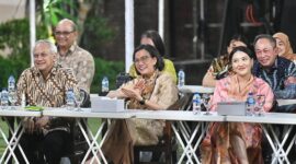 Halalbihalal Kabinet Indonesia Bersatu Jilid I dan II di Cìkeas. (Instagram.com/@smindrawati)