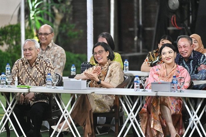 Halalbihalal Kabinet Indonesia Bersatu Jilid I dan II di Cìkeas. (Instagram.com/@smindrawati)