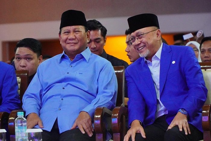Presiden terpilih Prabowo Subianto menghadiri Rapat Koordinasi Nasional (Rakornas) partai PAN di Jakarta. (Dok. Tim Media Prabowo Subianto)


