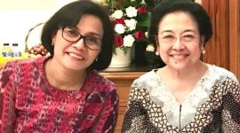 Menteri Keuangan Sri Mulyani Indrawati dan Ketua Umum PDIP Megawati Soekarnoputri. (Instagram.com/ @smindrawati)