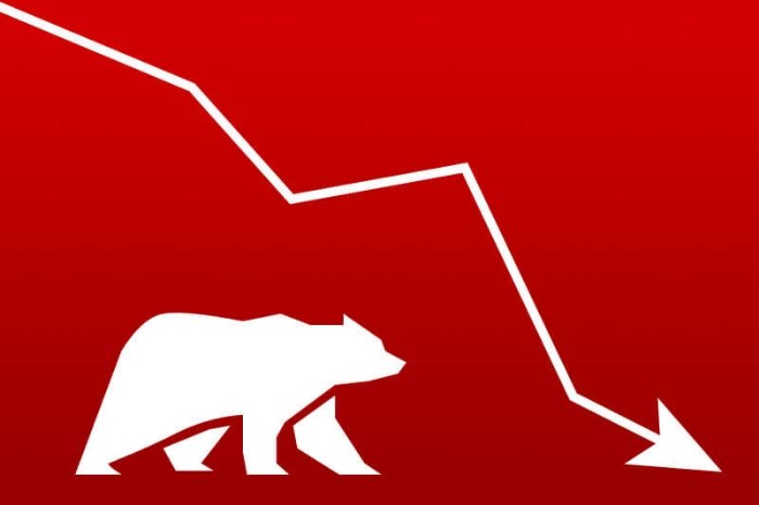 Ilustrasi bearish market. (Dok. Tradimo.com)
