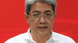 Wakil Kepala Otorita IKN Dhony Rahajoe memberikan keterangan pers usai menghadiri ratas, Rabu (12/04/2023), di Jakarta. (Dok. Humas Setkab/Rahmat)
