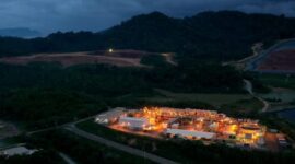 Tambang Emas Tujuh Bukit yang dikelola PT Bumi Suksesindo di Banyuwangi, Jawa Timur. (Dok. Merdekacoppergold.com)