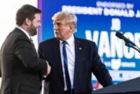 Donald Trump telah resmi memilih senator Ohio, JD Vance, sebagai wakil presiden untuk maju dalam pemilu Amerika Serikat (AS). (Instagram.com/@teamjdvance)