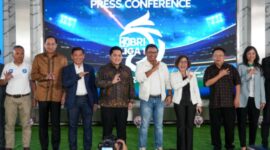 Press Conference Bank Rakyat Indonesia (Persero) Tbk yang kembali menjadi sponsor utama Liga 1 musim 2024 – 2025 pada Selasa (06/08/2024) di BRILian Center, Jakarta. (Dok. BRI)