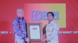 BRI mendapatkan 4 penghargaan, yakni sebagai Main Index, High Dividend, High Growth, dan High Market Capitalization pada ajang Malam Apresiasi Emiten 2024, (26/7/2024). (Dok. BRI)