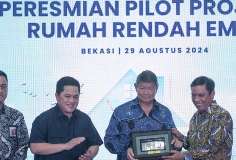 Peresmian Pilot Project Rumah Rendah Emisi PT Bank Tabungan Negara (Persero) Tbk (BTN), Kamis 29 Agustus 2024. (Dok. BTN)