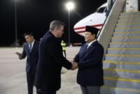 Menteri Pertahanan RI Prabowo Subianto tiba di Canberra untuk kunjungan kerja (kunker) ke Australia. (Dok. Tim Media Prabwo)

