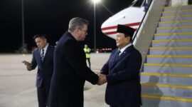 Menteri Pertahanan RI Prabowo Subianto tiba di Canberra untuk kunjungan kerja (kunker) ke Australia. (Dok. Tim Media Prabwo)

