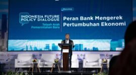 Direktur Utama BRI Sunarso saat menghadiri acara Indonesia Future Policy Dialogue yang diselenggarakan Katadata Indonesia, Rabu (9/10/2024). (Dok. BRI)