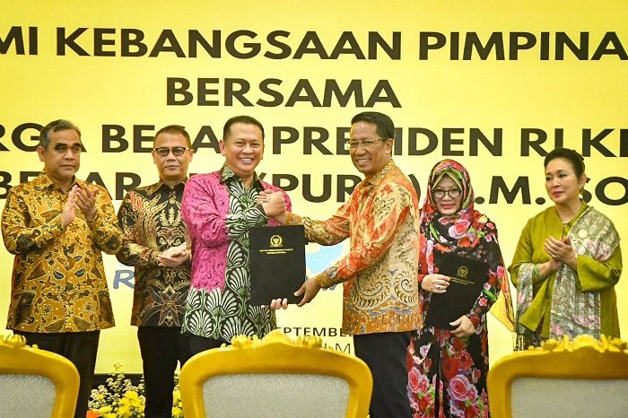 Acara Silaturahmi Kebangsaan Pimpinan MPR dengan Keluarga Besar (alm) Presiden RI ke-2 Soeharto. (Dok MPR RI)

