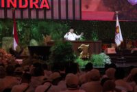 Acara peringatan HUT ke-17 Partai Gerindra yang digelar di Sentul International Convention Center (SICC), Sentul, Bogor. (Dok. Tim Media Prabowo)