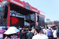 Pesta Rakyat BRI sukses meriahkan HUT RI ke-80 di Monas! Ribuan masyarakat tumpah ruah, saksikan konser musik hingga parade karnaval. (Dok. BRI)