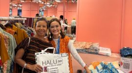 UMKM binaan BRI, Haluan Bali, berinovasi dengan fashion berbasis AR! Produknya sudah mendunia dan berdayakan perempuan di Jimbaran. Inspiratif! (Dok. BRI)