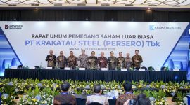PT Krakatau Steel (Persero) Tbk / Krakatau Steel Group sukses menggelar Rapat Umum Pemegang Saham Luar Biasa (RUPSLB) Tahun 2025 sebagai momentum penegasan keberhasilan restrukturisasi dan transformasi bisnis Perseroan. 