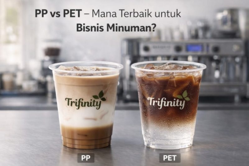 Wajah baru buat minumanmu! 🥤✨ Jangan biarkan gelas buram dan tipis merusak citra brand-mu. Pakai Gelas Trifinity yang bening kristal dan kokoh digenggam. Dari kopi susu sampai jus premium, semua makin menggoda kalau pakai kemasan yang tepat.