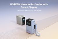 UGREEN Perkenalkan Power Bank 55W Ramah Perjalanan dengan Kabel Terintegrasi dan Layar Pintar
