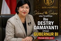 Lahyanto Network Mengucapkan Selamat atas Terpilihnya Ibu Destri Damayanti sebagai Gubernur BI