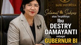 Lahyanto Network Mengucapkan Selamat atas Terpilihnya Ibu Destri Damayanti sebagai Gubernur BI