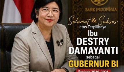 Lahyanto Network Mengucapkan Selamat atas Terpilihnya Ibu Destri Damayanti sebagai Gubernur BI
