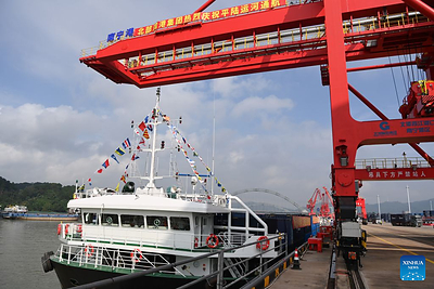 Xinhua Silk Road: Tiongkok Buka Kanal Utama dari Sungai ke Laut, Ciptakan Jalur Pintas Perdagangan ke Asia Tenggara